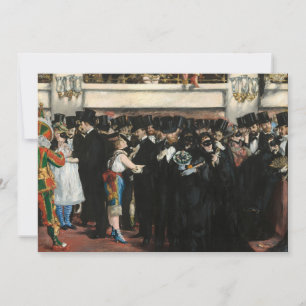 Convite Edouard Manet - Baile Mascarado na Ópera