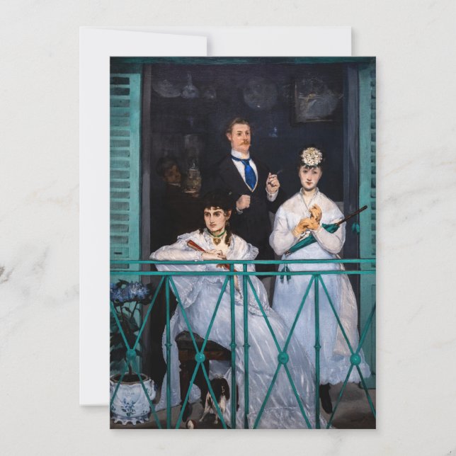 Convite Edouard Manet - Balcony / Le Balcon (Frente)