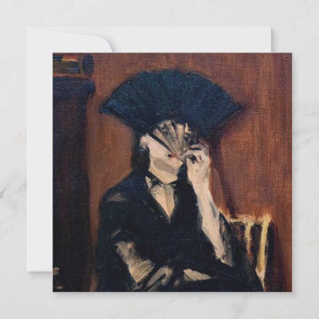Convite Edouard Manet - Berthe Morisot com um ventilador (Frente)