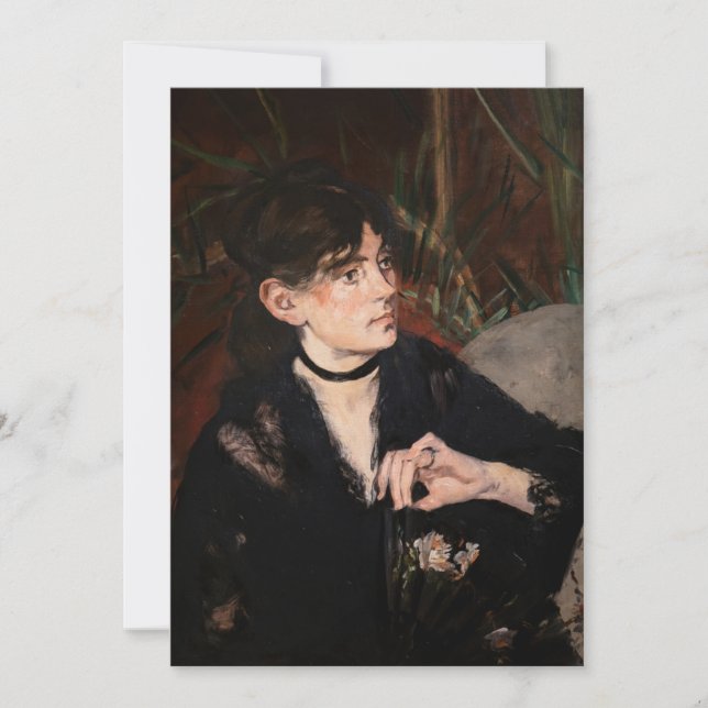 Convite Edouard Manet - Berthe Morisot com um ventilador 1 (Frente)