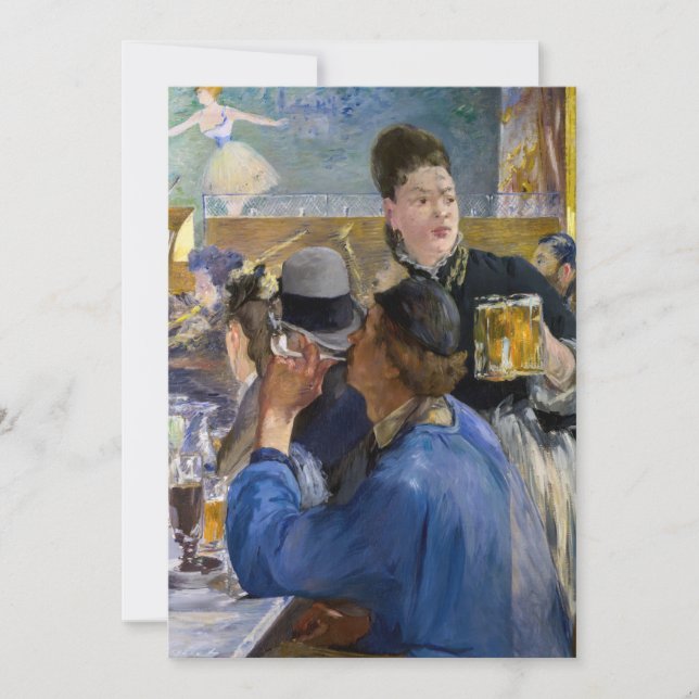 Convite Edouard Manet - Canto de um Café-Concerto (Frente)