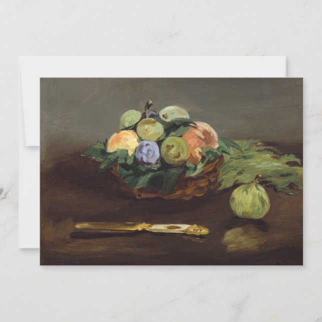 Convite Edouard Manet - Cesto de Frutas (Frente)
