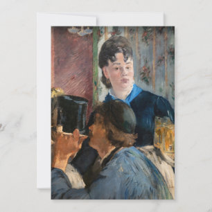 Convite Edouard Manet - garçonete servindo cerveja
