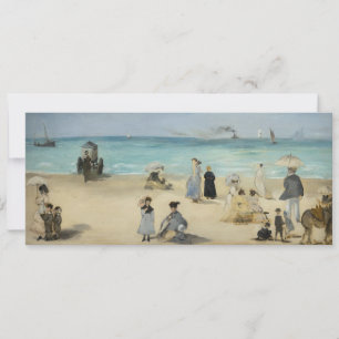 Convite Edouard Manet - Na Praia, Boulogne-sur-Mer