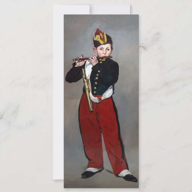 Convite Edouard Manet - O Friso / Jovem Flautista (Frente)
