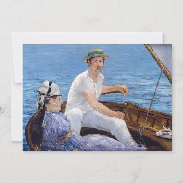 Convite Edouard Manet - Passeio de barco (Frente)
