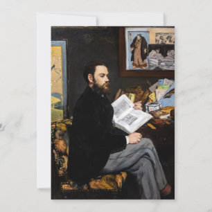 Convite Edouard Manet - Retrato de Emile Zola