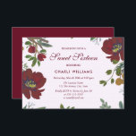 Convite Edulcorante Botânico Elegante 16 Convidam<br><div class="desc">Coleção Elegante Botânica Floral Sweet Sessenta Convidam Matching em Niche e Nest loja Design cortesia de www.createthecut.com</div>