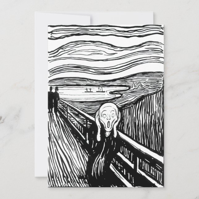 Convite Edvard Munch - A litografia do Gritar (Frente)
