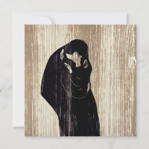 Convite Edvard Munch - O Beijo IV