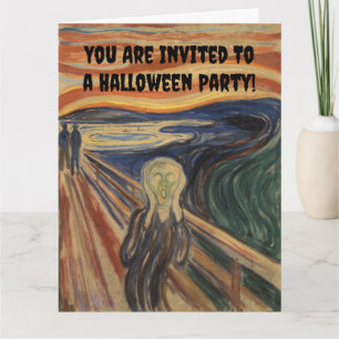 Convite Edvard Munch O Grito Festa de Halloween
