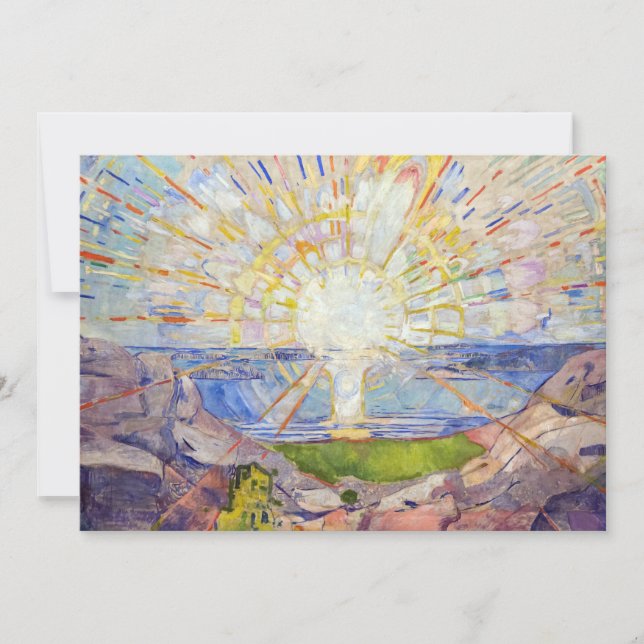Convite Edvard Munch - O Sol 1911 (Frente)