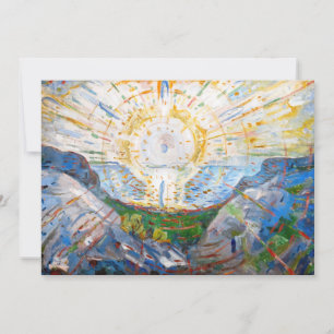 Convite Edvard Munch - O Sol 1912
