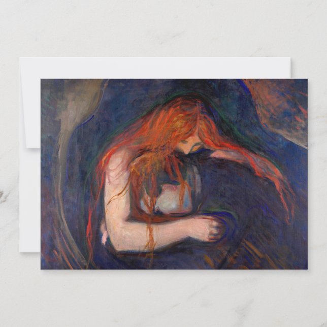 Convite Edvard Munch - Vampiro / Amor e Dor (Frente)