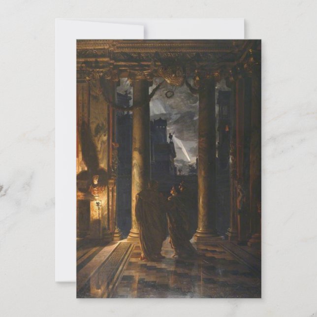 Convite Edward Poynter - Os Ides de março (Frente)