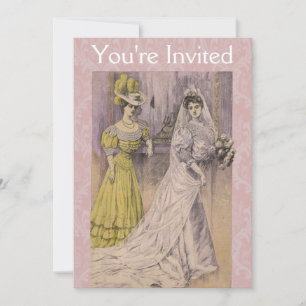 Convite Edwardian Vintage Bride