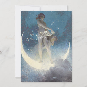 Convite Edwin Blashfield Stars Disparando Arte Nouveau