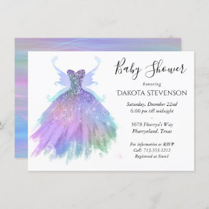 Convite Eethal Fairy Gown   Rainbow Ombre Pastel Sheen