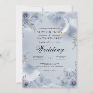 Convite Eethal Moonlit Bloom Wedding