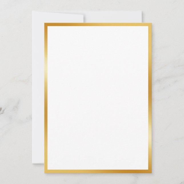 Convite Efeito de ouro de luxo (Frente)