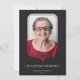 Convite Efeito do lacre do Filigre Ornamental Negro Funera