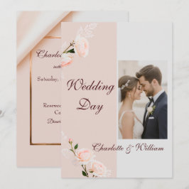 Convite Efeitos púrpura suave com flores