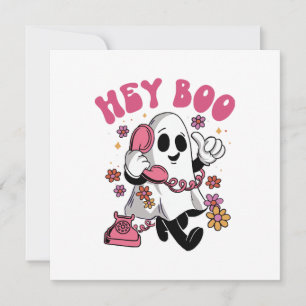 Convite Ei Boo - Fantasma Descolado de Halloween