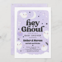 Ei Ghoul Purple Girl Ghost Chá de fraldas