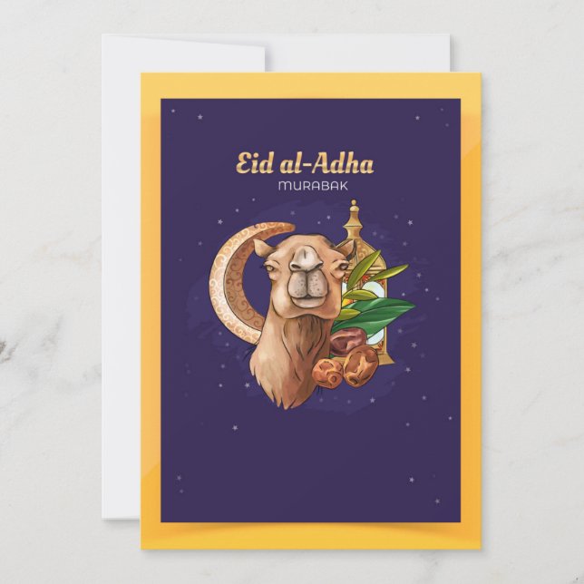 Convite Eid al-Adha (Mubarak) (Frente)