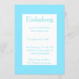 Convite Einladung Winterparty Eis und Schnee
