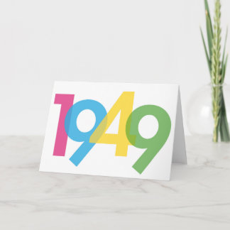 Convite Einladungskarte zum 70. Geburtstag - 1949