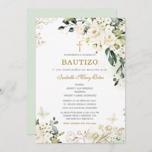 Convite El Bautizo y Primer Añito de nuestra hija