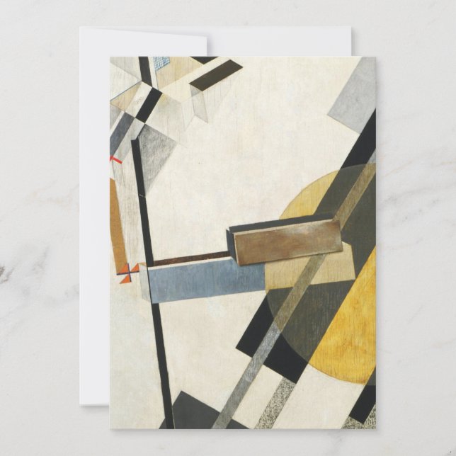 Convite El Lissitzky Proun 19D (Frente)