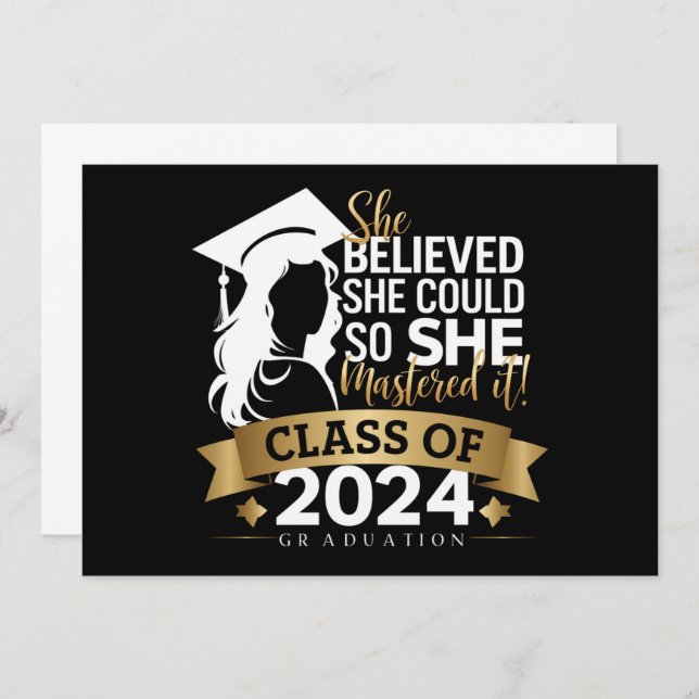 Convite Ela Acreditava Que Conseguiria Então Ela Dominou 2 (Frente/Verso)