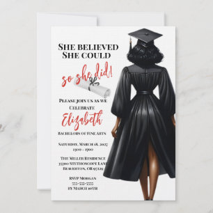 Convite Ela Acreditava Que Podia Assim Que Fez A Graduação