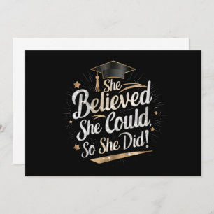Convite Ela Acreditava Que Podia Assim Que Fez A Graduação