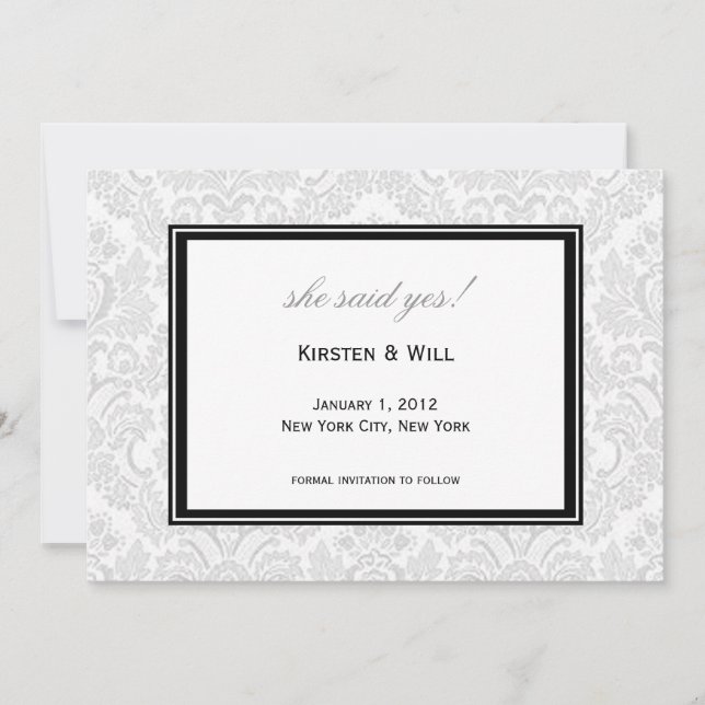 Convite ela disse que sim! (Frente)