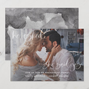 Convite Ela Disse Sim Fotografia Festa de noivado De Calig