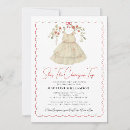 Convite Ela é a Cherry no Chá de fraldas de Cores d'Água