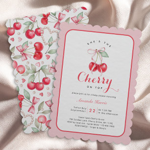 Convite Ela é a Cherry no melhor Chá de fraldas.