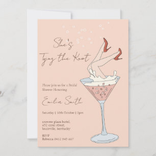 Convite Ela é Casando Chá de panela martini