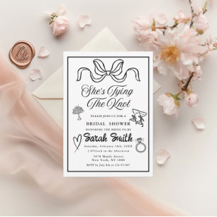 Convite Ela é Casando de Bridal Branca Branca