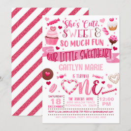 Convite Ela é Fofa, Doce e Divertida