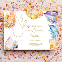Ela é uma aquarela da Gem Birthday Crystals Girl