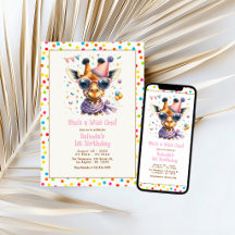 Ela é uma festa de primeiro aniversario de uma gir