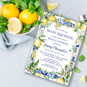 Convite Ela Encontrou seu Amado Chá de Noiva Limão