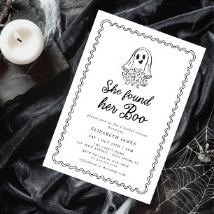 Convite Ela Encontrou Seu Amor Fantasma Floral Chás de Be