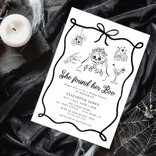 Convite Ela Encontrou Seu Amor Fantasma Floral Chuveiro de