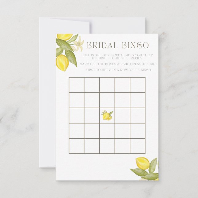 Convite Ela Encontrou Seu Bingo De Bridal Principal (Frente)