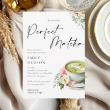 Ela Encontrou Seu Chá de Noiva de Matcha Perfeito